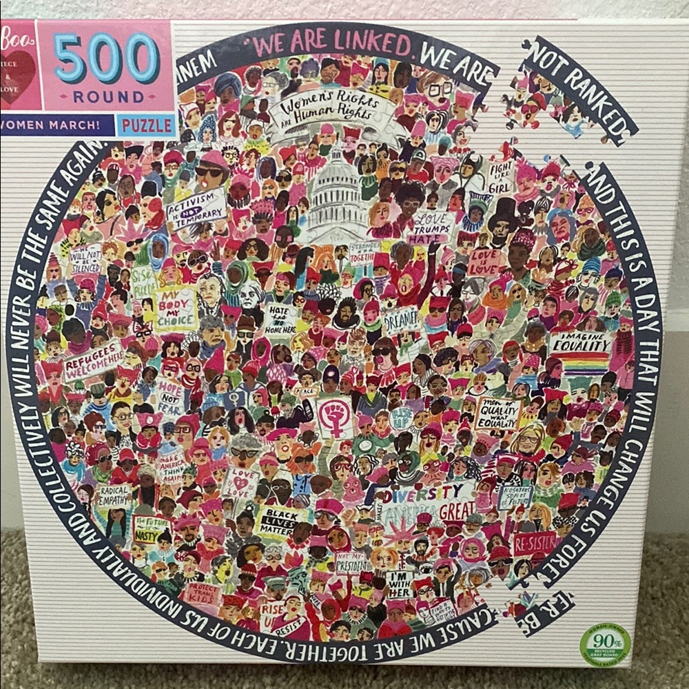 Women's March 500-Piece Round Puzzle